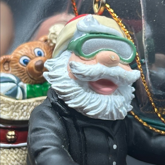 1997 Vintage King Of The Road Santa On A Harley-Davidson Ornament, In Org Box - Picture 11 of 11